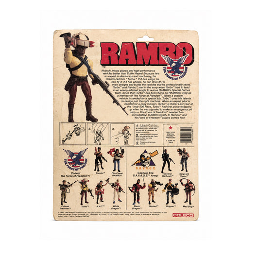 Rambo Coleco Turbo Vintage action figure 80s