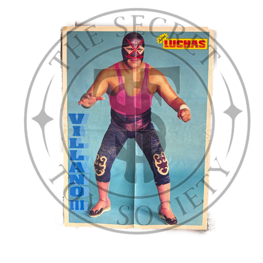 Vintage Lucha Poster Villano/ La Plaga del Ring