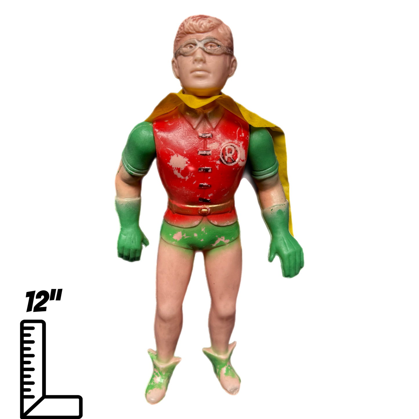Vintage Batman and Robin Giant Size Blowmold Action Figures