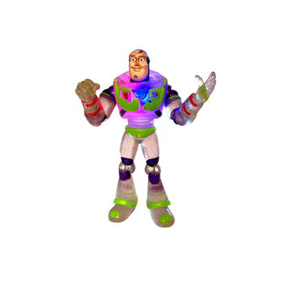 Vintage Translucent Buzz Lightyear Bootleg Articulated Action Figure