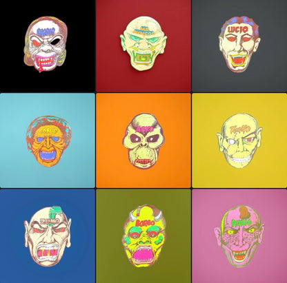 Vintage Bootleg Monster Paper Mask