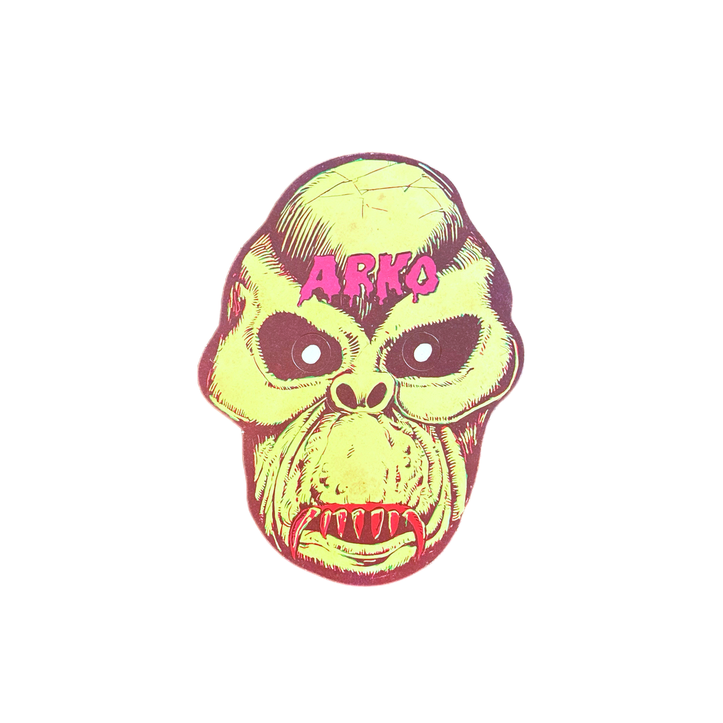 Vintage Bootleg Monster Paper Mask