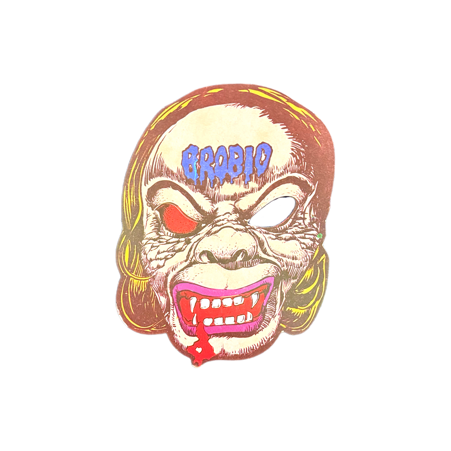 Vintage Bootleg Monster Paper Mask
