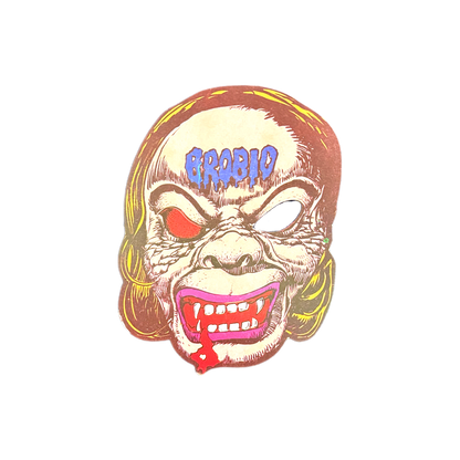 Vintage Bootleg Monster Paper Mask