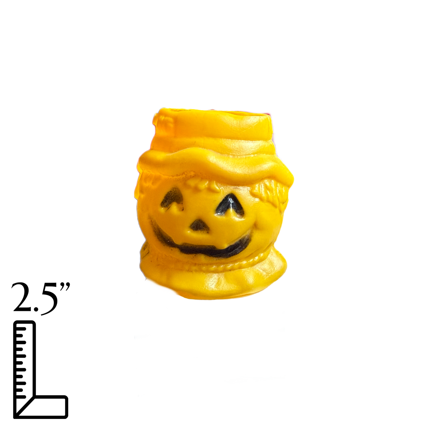 Vintage Mini Scarecrow Halloween Candy Bucket