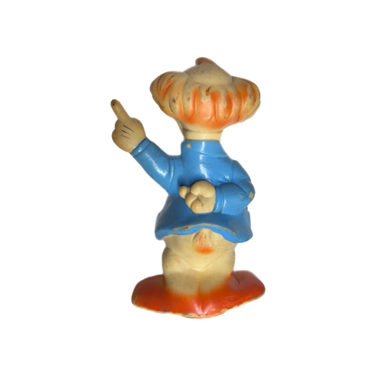 Vintage Professor Von Drake duck scientist ducktales Disney soft vinyl toy