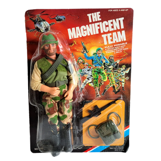 Paco toys the magnificent team vintage action figure GI Joe bootleg knockoff Mego like