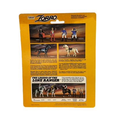 Zorro picaro Amigos Horse Gabriel toys vintage action figure 1985