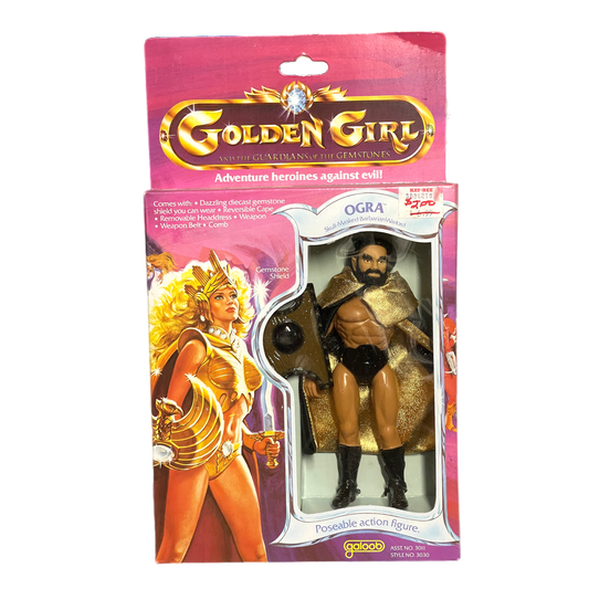 Galoob Golden Girl Ogra the skull masked barbarian