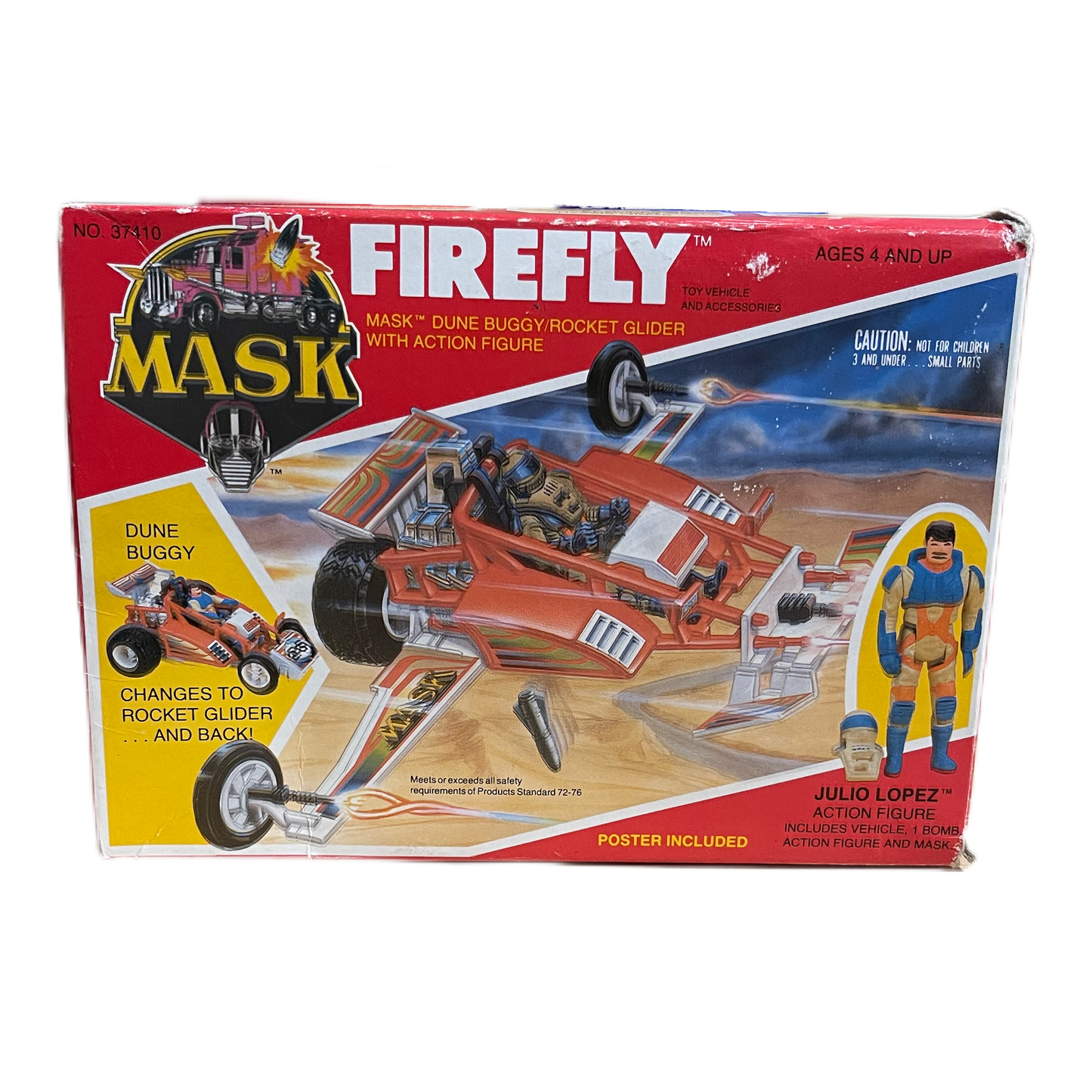 Kenner M.A.S.K Firefly with Julio Lopez