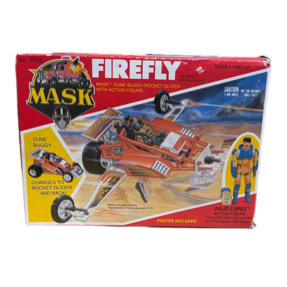 Kenner M.A.S.K Firefly with Julio Lopez