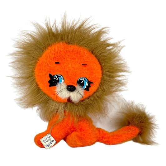 Vintage stuffed lion animal toy plush