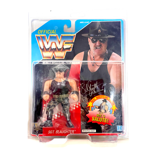 Moc WWF Hasbro Sgt. Slaughter with protector