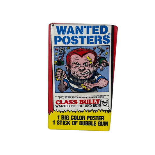 Topps wanted posters sealed Topps trading cards