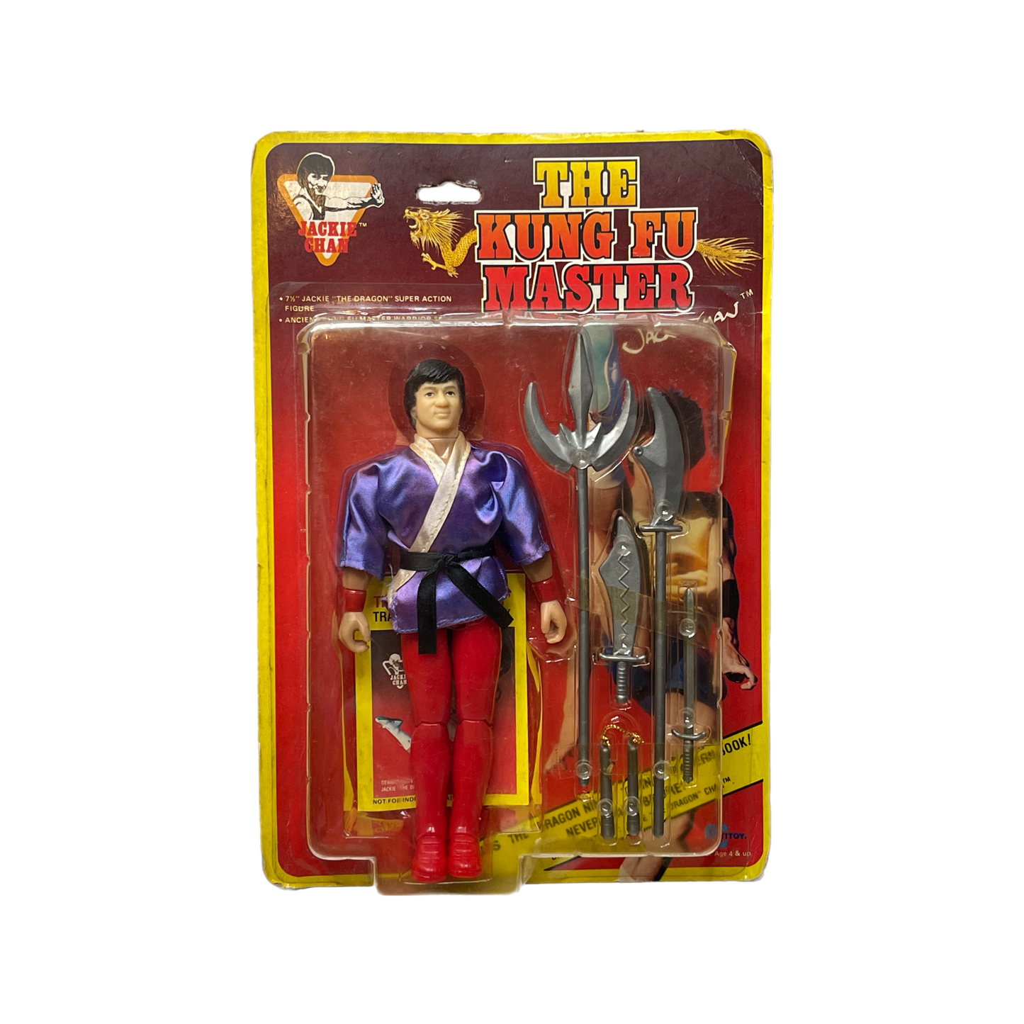 Jackie Chan The Kung Fu Master vintage action figure Cititoy 1985