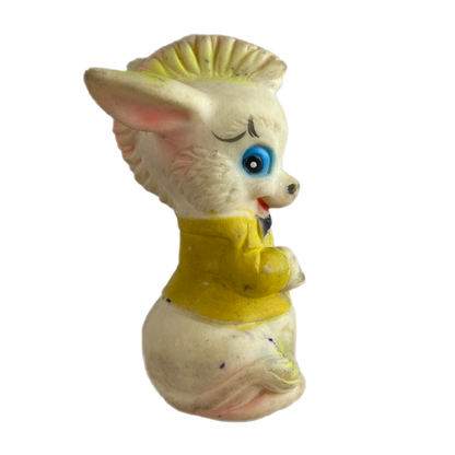 Vintage squeaky toy donkey and dog