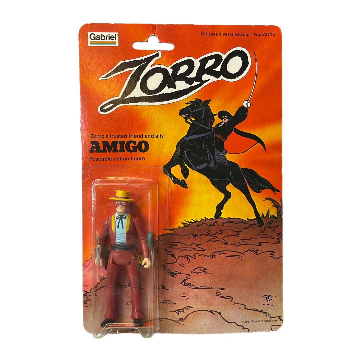 Zorro Gabriel 3.75 vintage action figures Moc set