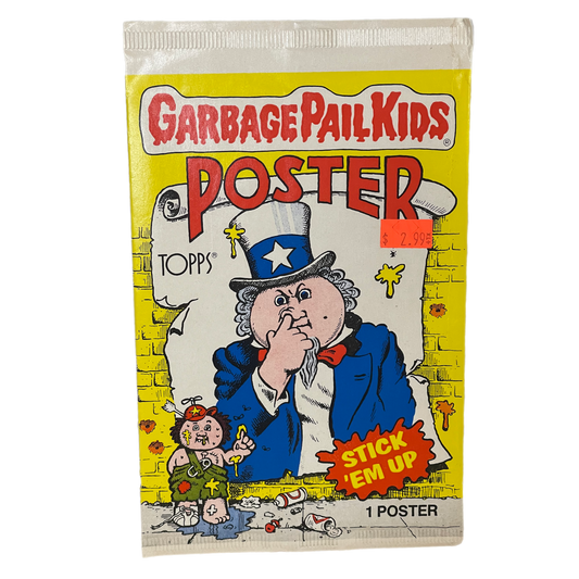 Topps 1986 Sealed Garbage Pail Kids Poster vintage sealed Topps trading cards