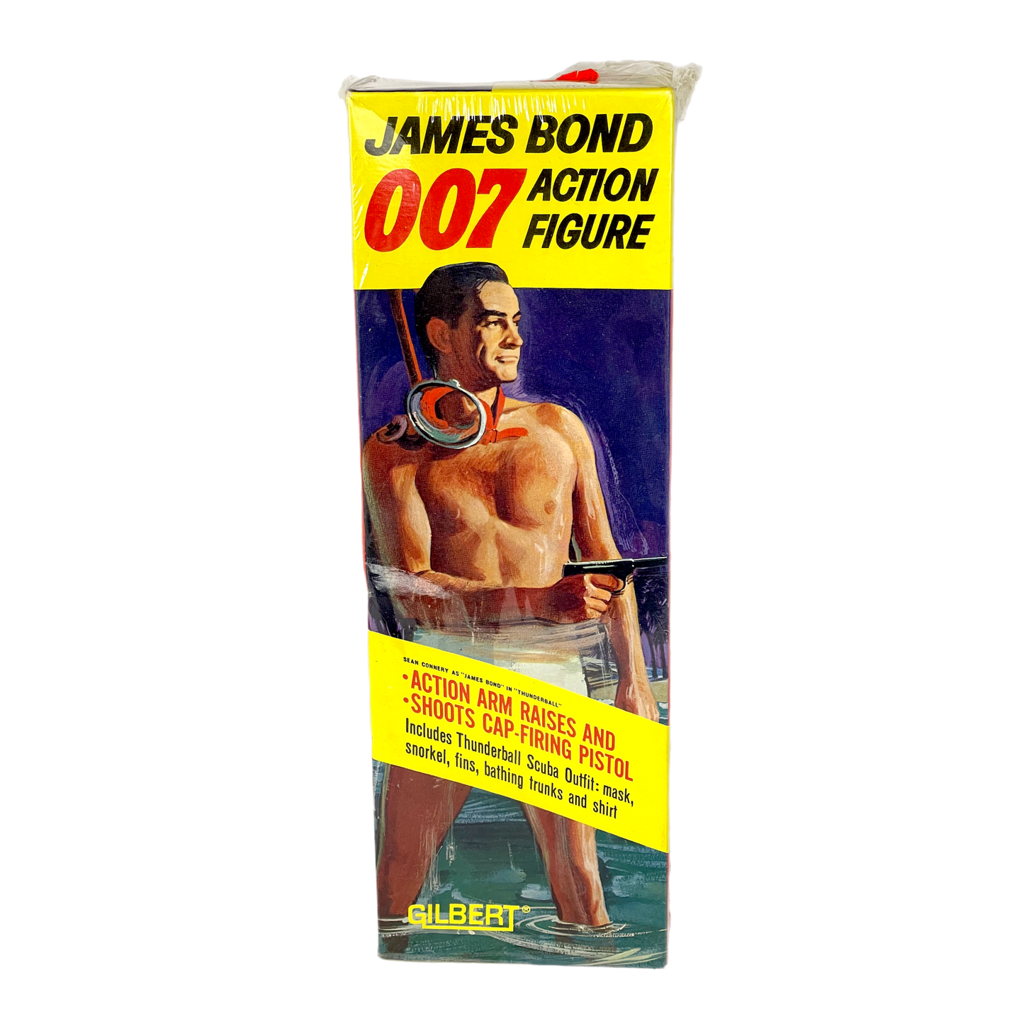 1965 AC Gilbert James Bond 007 factory sealed Thunderball Vintage Action Figure