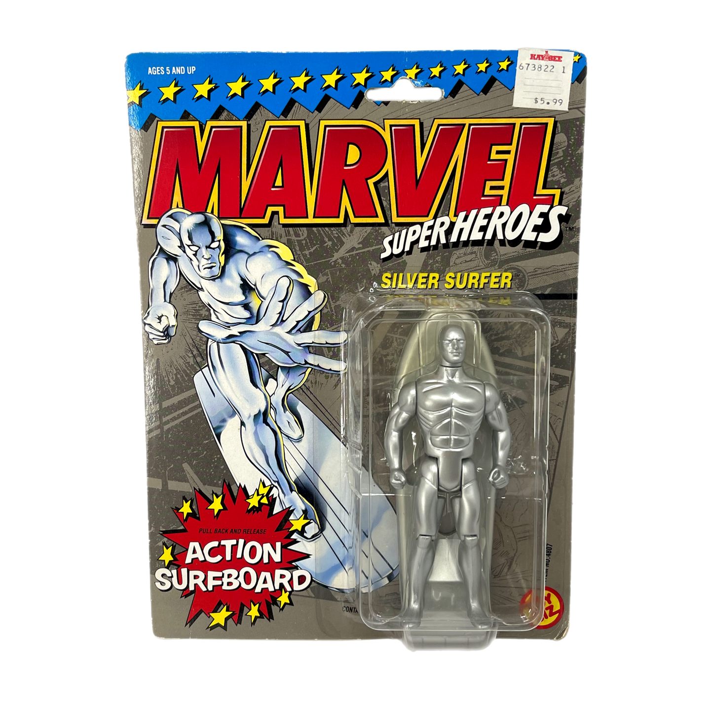 Toybiz Marvel Super hero’s Silver Surfer Moc vintage action figure