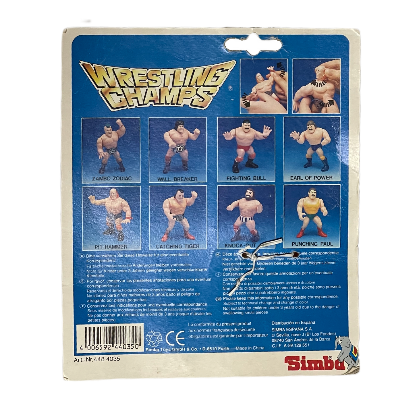 Simba Wrestling Champs series 1 WWF Hasbro KO Wall Breaker