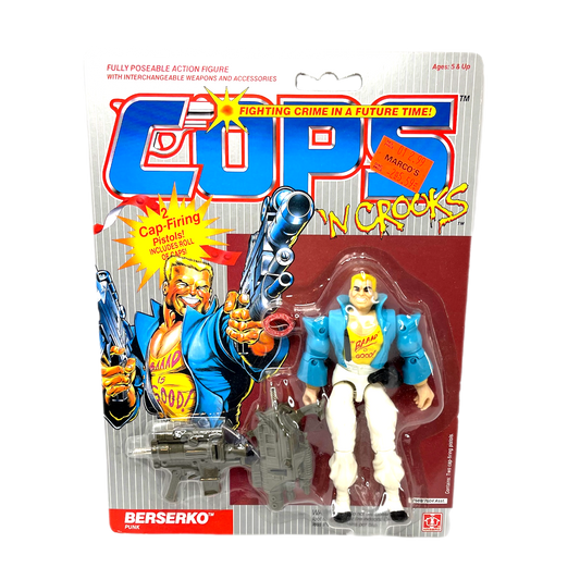 Hasbro Cops N Crooks Berserko bad street punk vintage action figure 1988