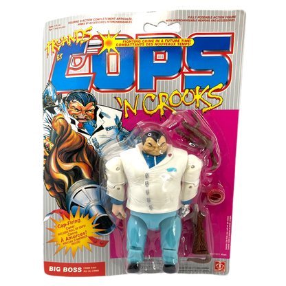 Hasbro cops n crooks Big Boss vintage action figure Moc 1988