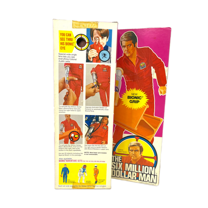 Kenner The Six Million Dollar Man The Bionic Man Steve Austin Lee Majors vintage action figure misb