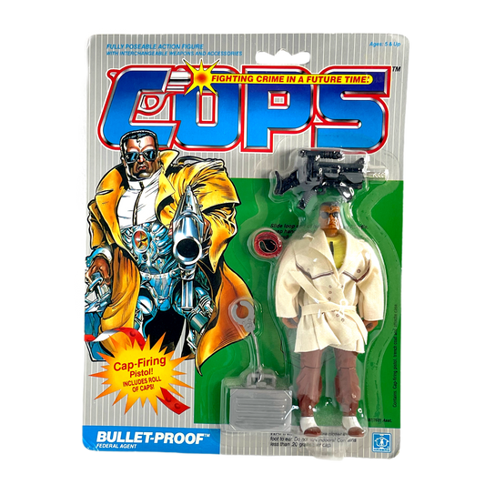 Hasbro cops n crooks Bulletproof Federal Agent beautiful vintage action figure Moc