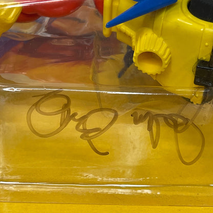 Signed Tyco Rocket Rollers Blue Bolt leading good guy vintage action figure 80s motu ko