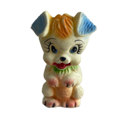 Vintage squeaky toy donkey and dog