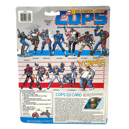 Hasbro Cops N Crooks K-9 Officer and Robot Dog Officer Bowser & Blitz vintage action figure Moc 80s