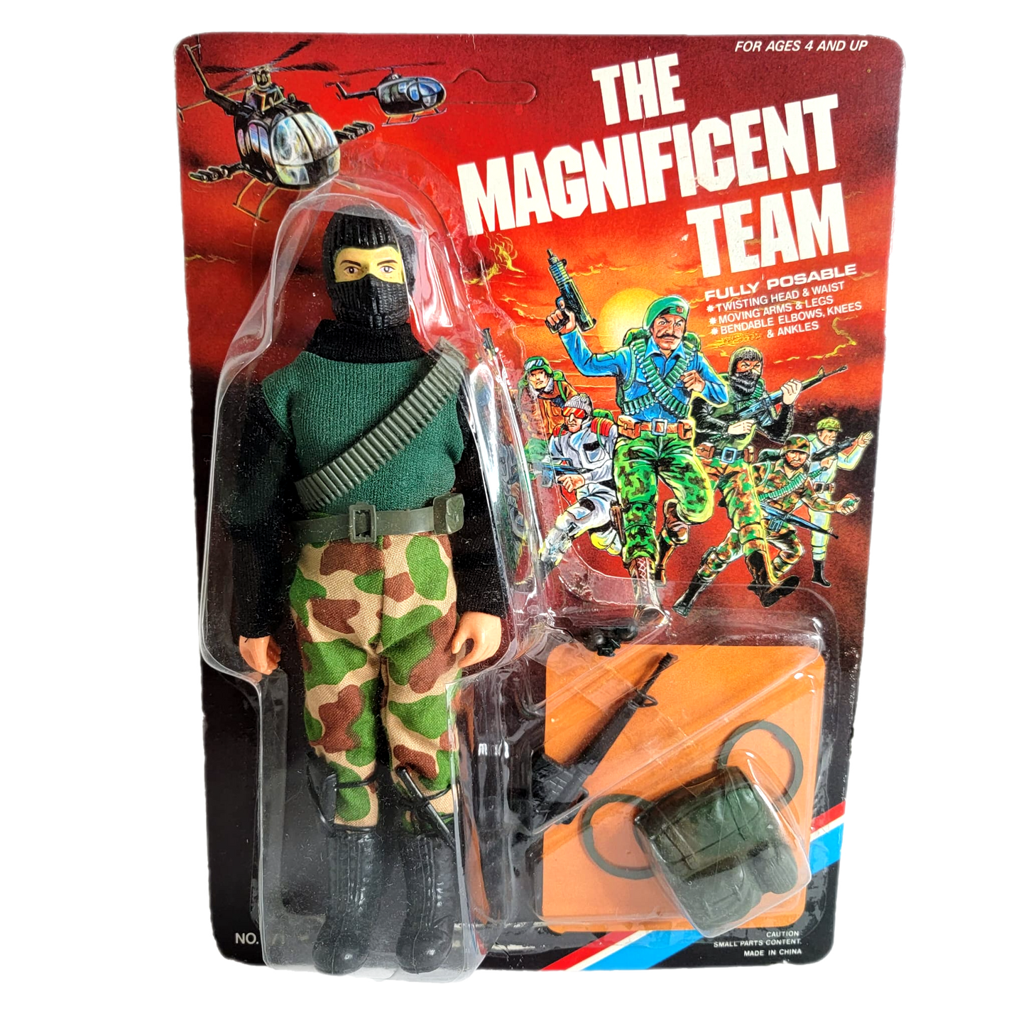 Paco The Magnificent Team Vintage Action Figure GI Joe bootleg knockoff Mego like