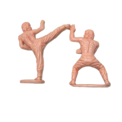 Bruce Lee and Chuck Norris vintage pvc action figure set KO bootleg