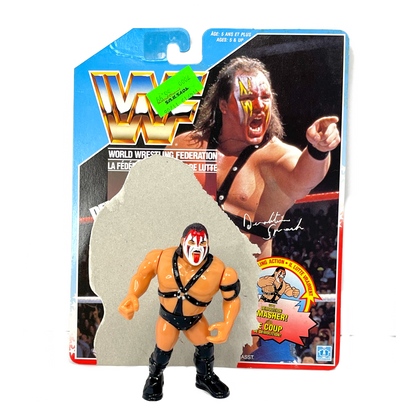 WWF Hasbro Demolition Axe and Smash bilingual cardback vintage pro wrestling action figures