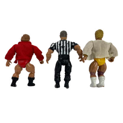 Remco AWA Larry Zbyszko Referee Dick Woehrle Nick Bockwinkle vintage action figure lot