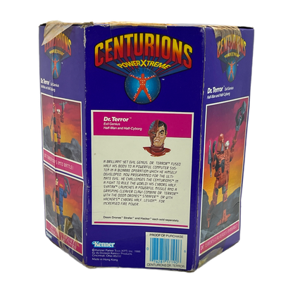 Kenner Centurions Dr. Terror Evil Genius vintage action figure mint in sealed box 80s