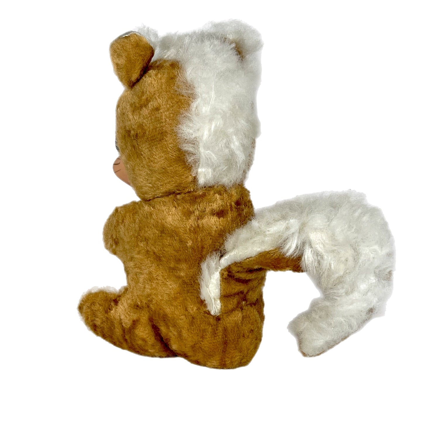 Rubberface vintage squirrel plush animal toy