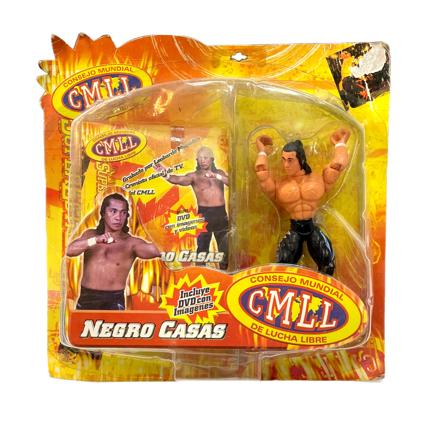 CMLL Hag Negro Casas vintage lucha libre action figure