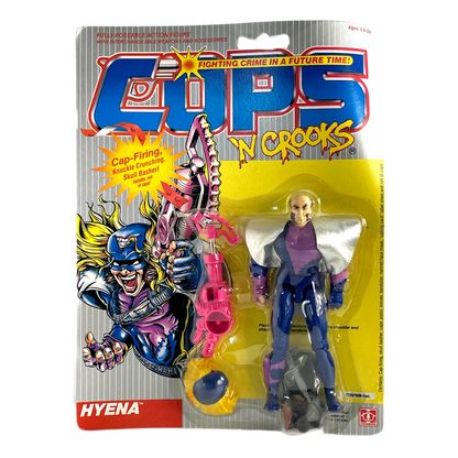 Hasbro Cops N Crooks Hyena wild man vintage action figure Moc 80s