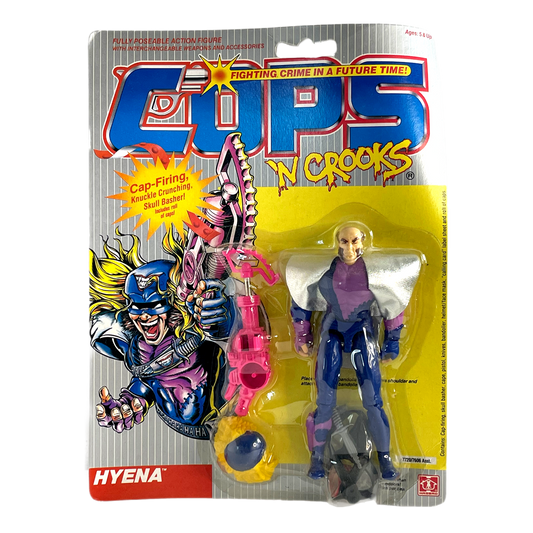 Hasbro Cops N Crooks Hyena wild man vintage action figure Moc 80s