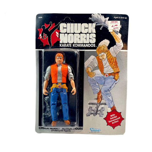 Kenner Karate Kommandos Chuck Norris Undercover Chuck Norris vintage action figure unpunched 1980s