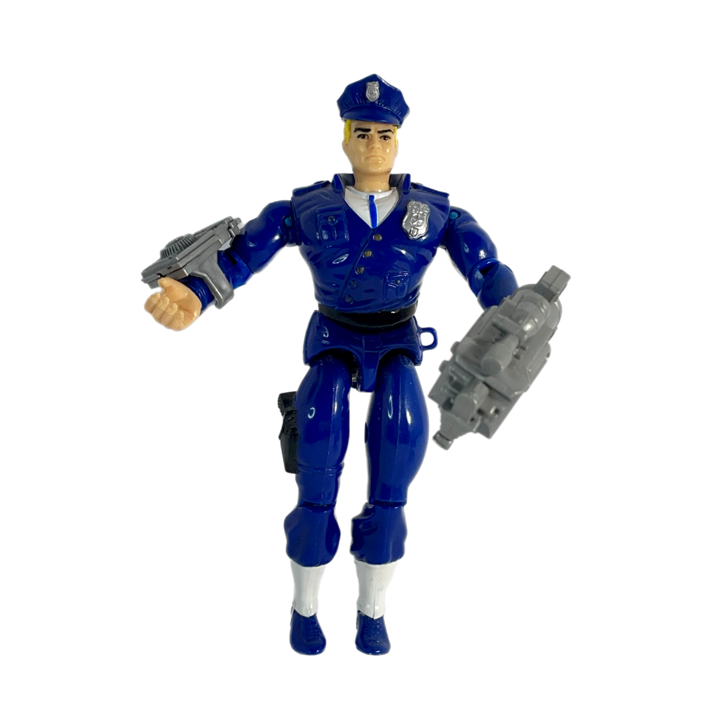 Hasbro Cops N Crooks Patrol Officer Longarm Loose near complete 80s vintage action figure