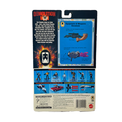 Mattel Demolition Man Flame Throwing Phoenix vintage action figure Moc early 90s