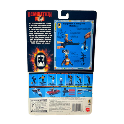 Mattel Demolition Man Blast Attack Simon Phoenix Wesley Snipes vintage action figure moc 90s