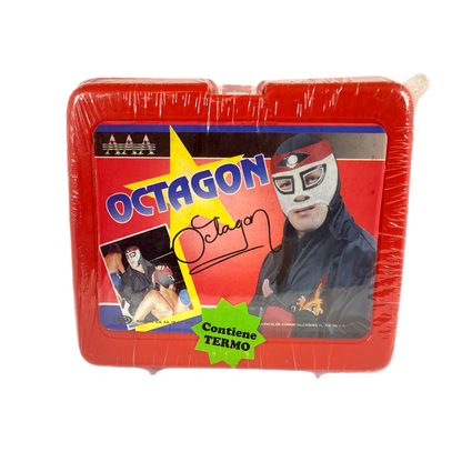 Octagon AAA lucha libre lunchbox with thermoses