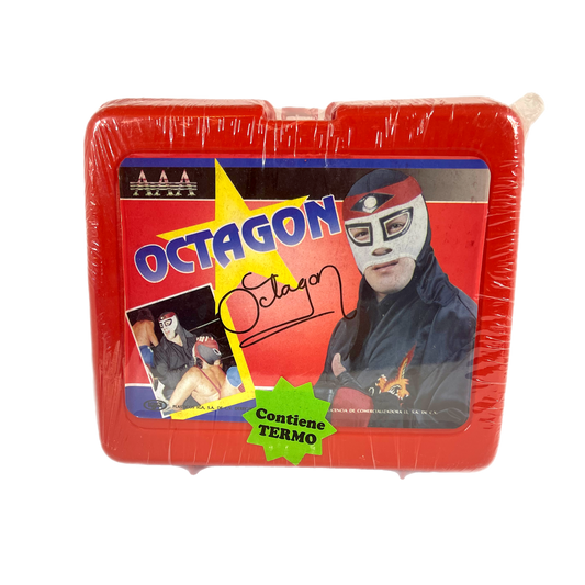 Octagon AAA lucha libre lunchbox with thermoses