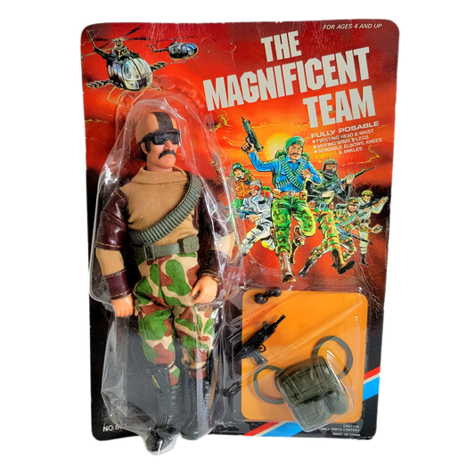 Paco Toys The Magnificent Team vintage action figure bootleg ko GI Joe Mego like