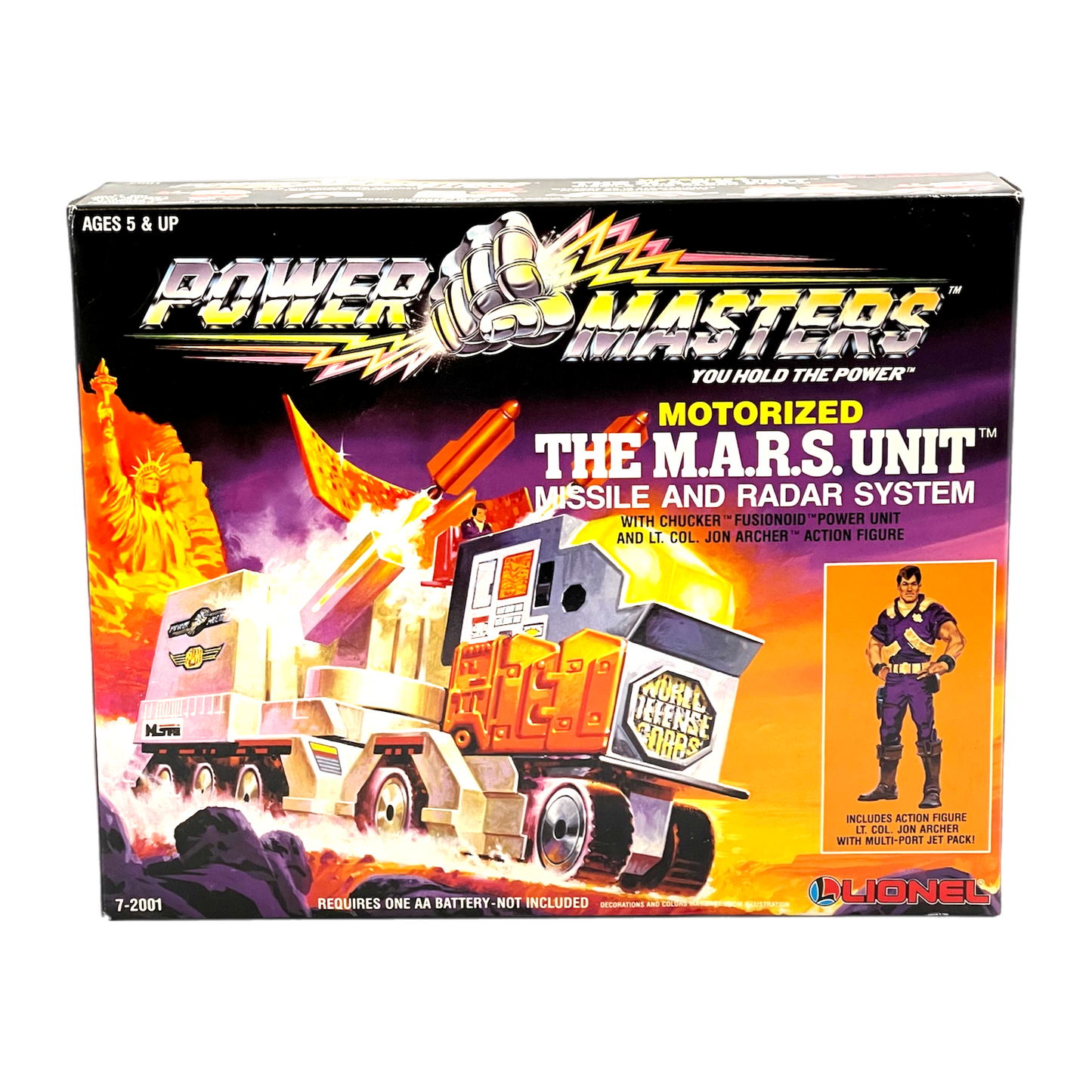 Lionel Power Masters The M.A.R.S Unit Missile and Radar System motorized vehicle misb 1980s Kenner mask