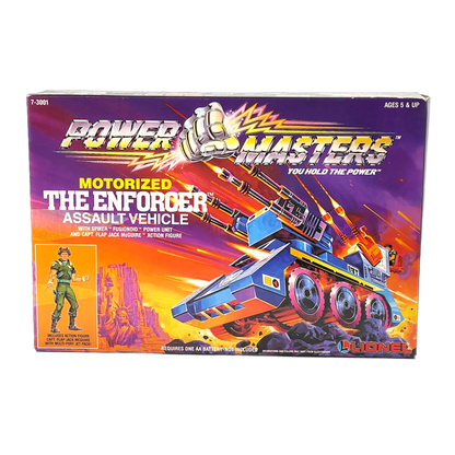Lionel Power Masters The Enforcer Motorized Assault Vehicle misb 1980s mask Kenner